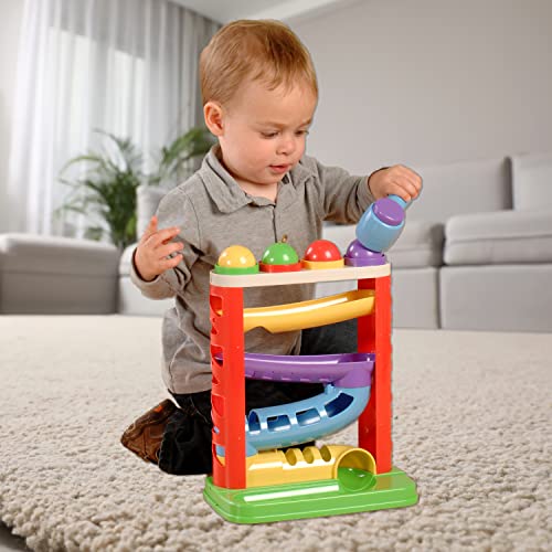 Constructive Playthings Pound a Ball Game Toy Hammer 6-Piece 1