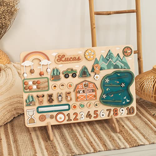 Personalized XXL Busy Board for Baby Boy