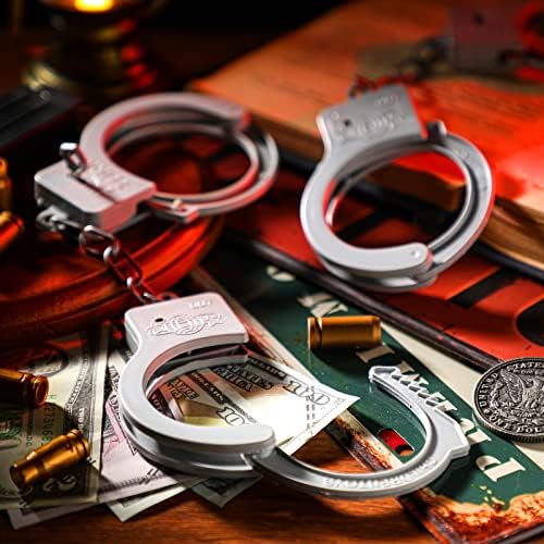 Junkin Plastic Handcuffs Toy with Safety Keys 50 Sets