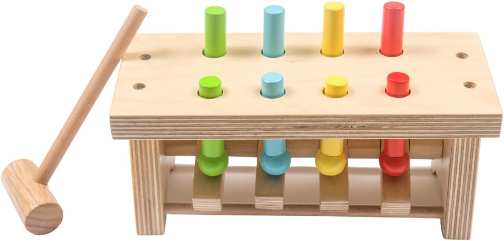 Nesta Toys Pounding Bench with Hammer for Kids