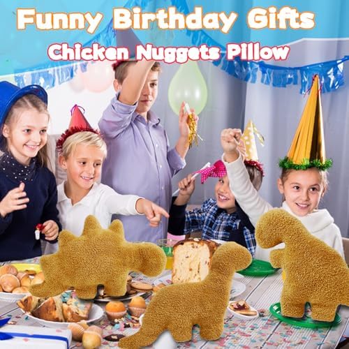 Isaacalyx Dino Nugget Pillow 16 Inch Soft Dinosaur Plush