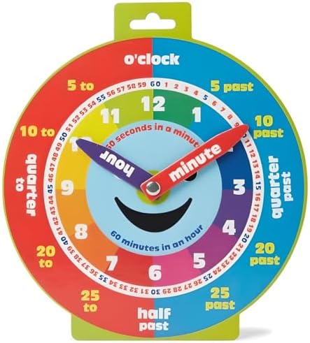 Morgans Direct Learning Clock with Smile Face and Magnetic Hands
