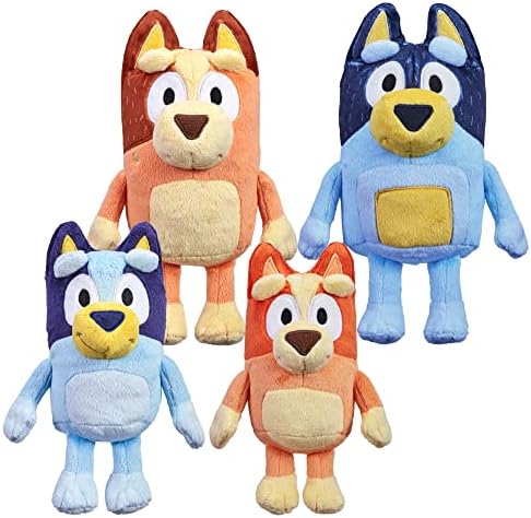 Bluey Heeler Family Plush Set 4 Figures 7-8