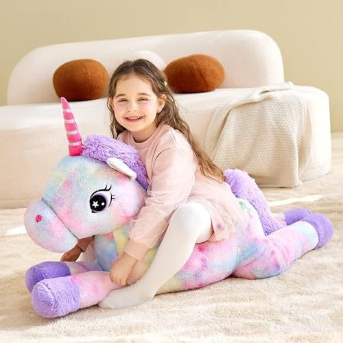 IKASA 43 Inch Giant Unicorn Plush Toy