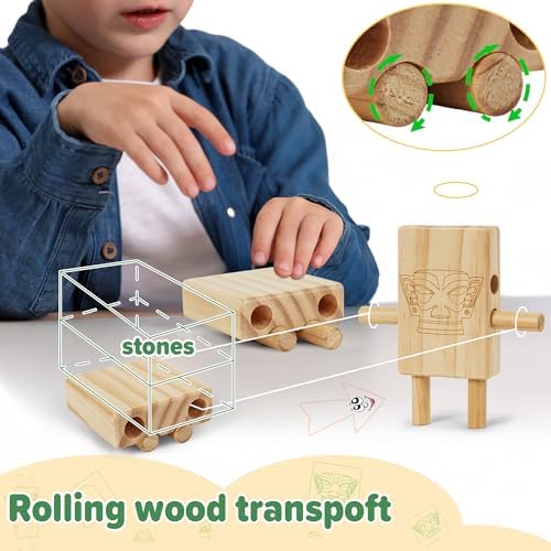 Edyfico TDD101 Wooden Blocks 44pcs STEM Montessori Set
