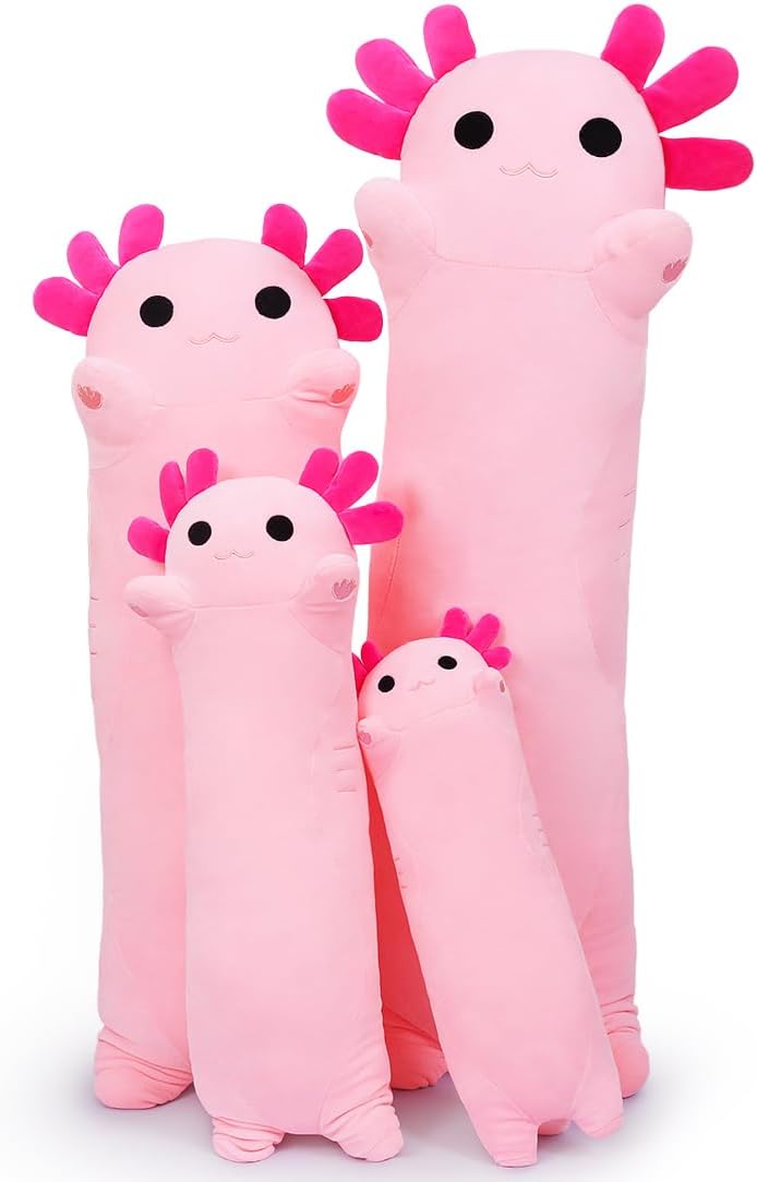 Sausudols 354 Inch Axolotl Plush Toy Pink