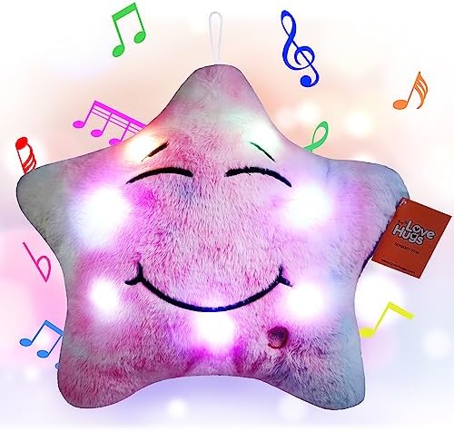 LoveHugs Musical Star Plush Light Up Toy for Newborn Autism