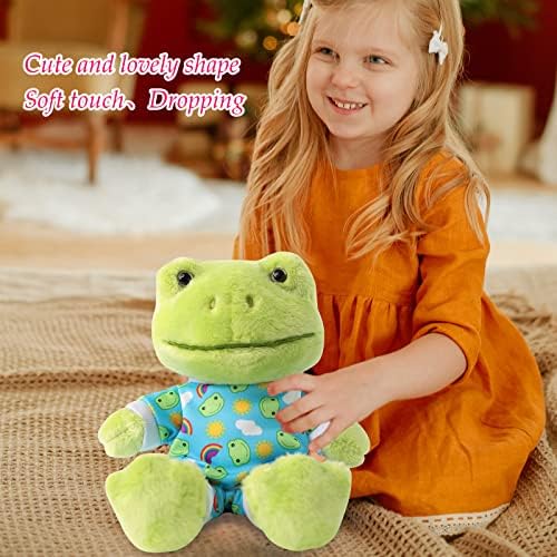 Furvana 9 Inch Green Frog Plush Soft Huggable Stuffed Animal