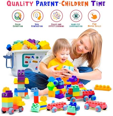 TOP Grade 80 PC Soft Building Blocks for Toddlers 1-3