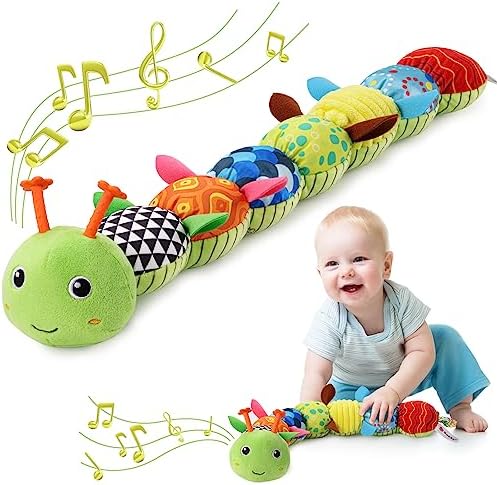 AWOTOY Musical Caterpillar Baby Toy for 0-12 Months