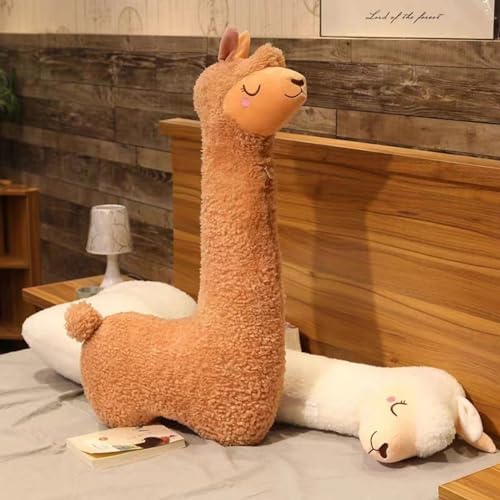 Ryttir 40 Long Fluffy Llama Plush Pillow