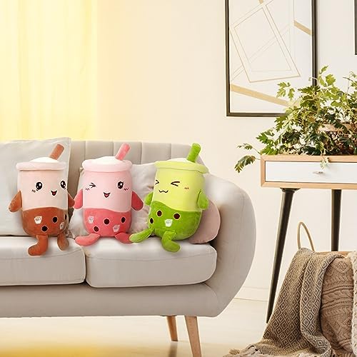 Lewtemi 3 Pcs Stuffed Bubble Plush Pillow Set