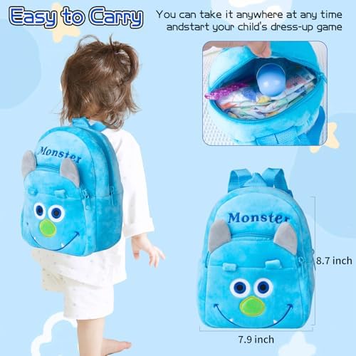 Pedolltree 12 Pcs Blue Dinosaur Reborn Baby Doll Clothes Set