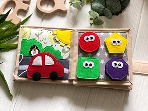 Quiet Baby Book with Animals and Colors