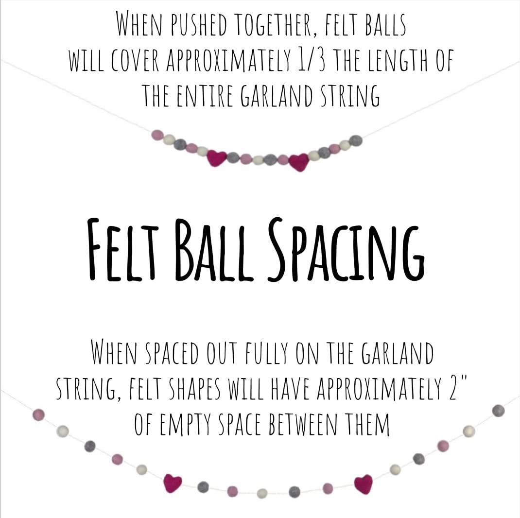 Matthew Mae Felt Pumpkin Garland Fall Decor