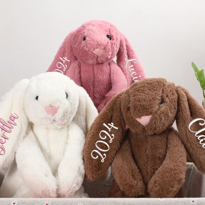 Personalized Easter Bunny Plush with Name 1