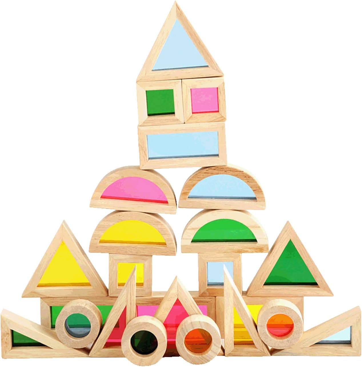 Xylolin 24 Piece Wooden Window Blocks Set 1