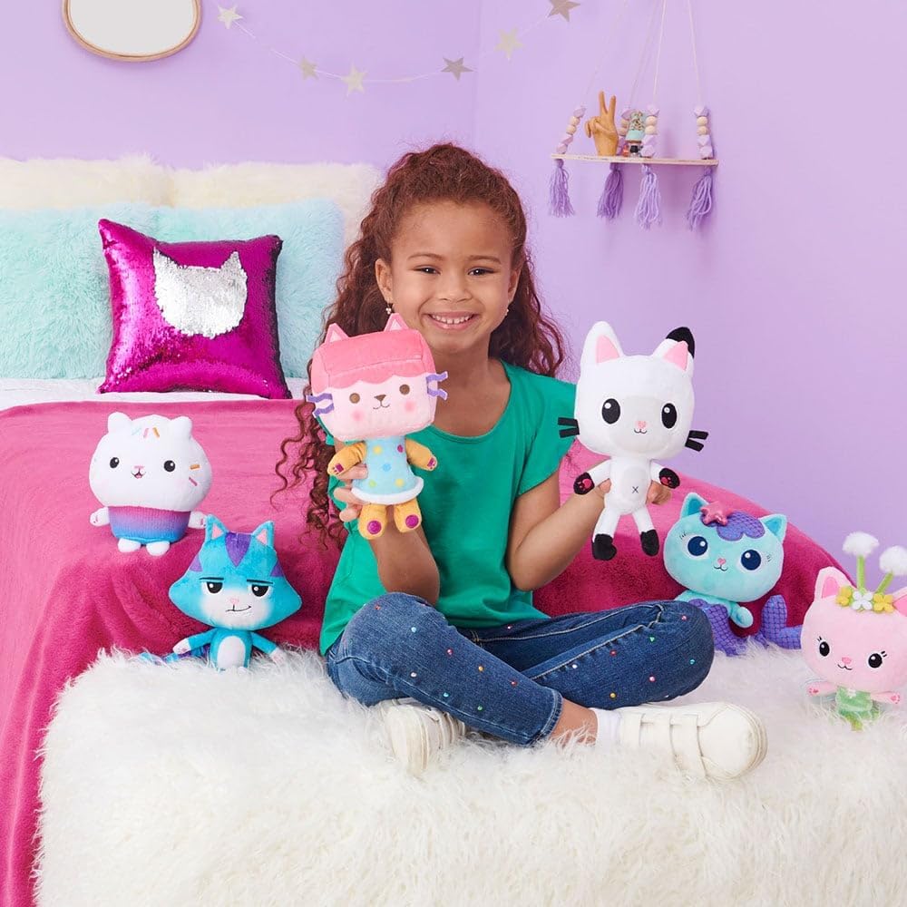 Gabbys Dollhouse Purr-ific Plush DJ Catnip 10 Inches