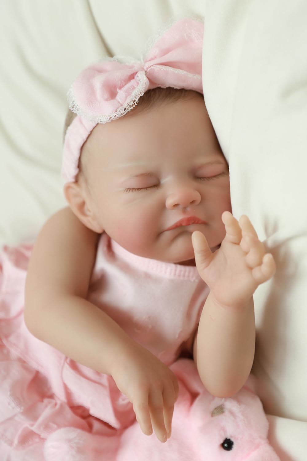 WOOROY 20 Inch Realistic Newborn Girl Baby Doll