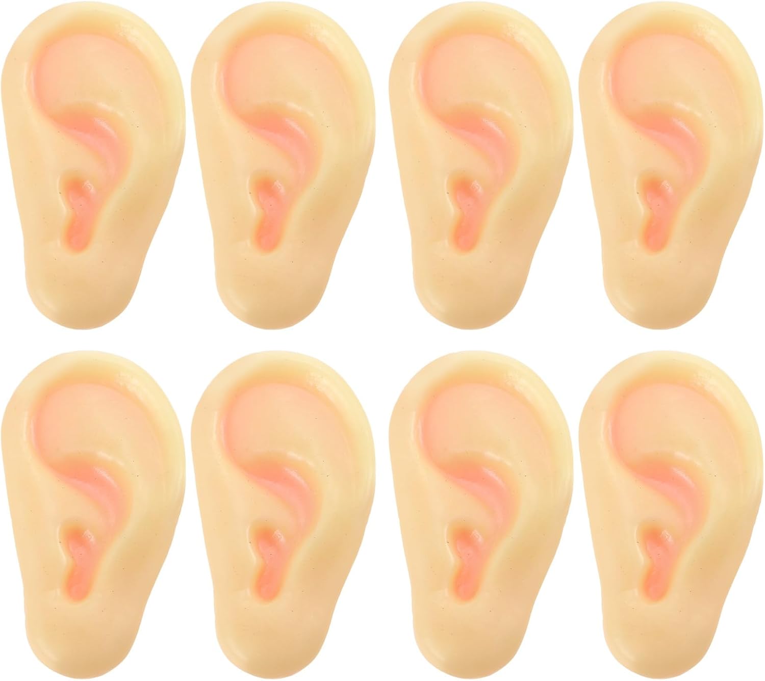 Toyvian 8 Pcs Jumbo Latex Fake Ears Prank Props