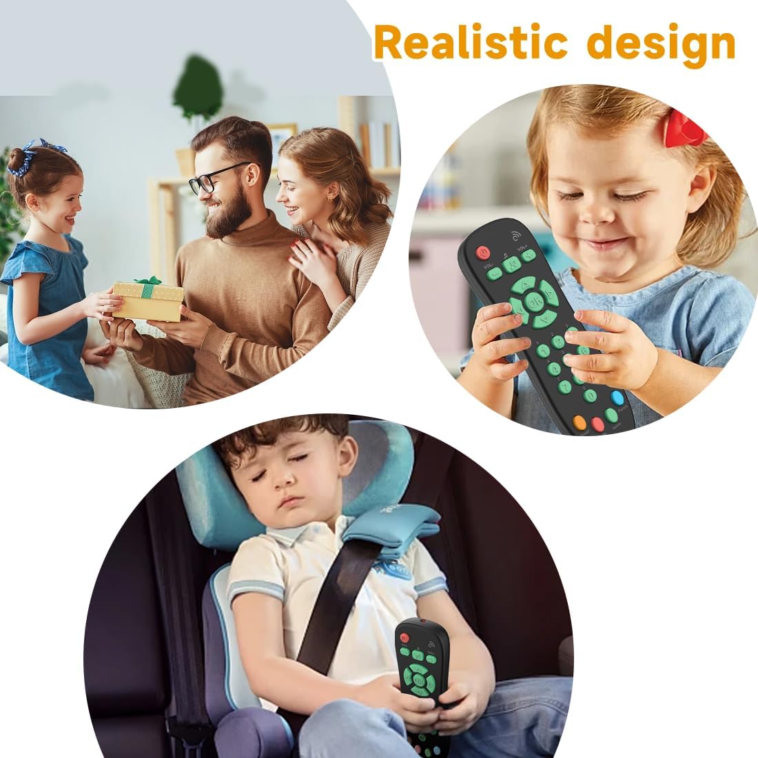 Baby TV Remote Control Toy with Light and Sounds 1