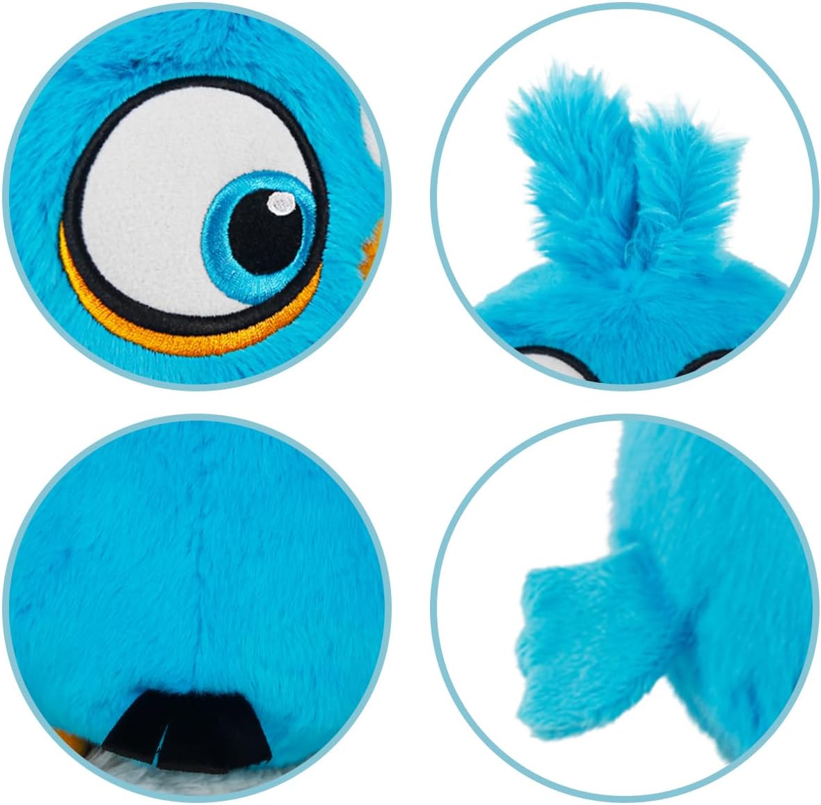 Blue Bird Jake Anger Plush Doll - 8 Inch Collectible Stuffed Toy