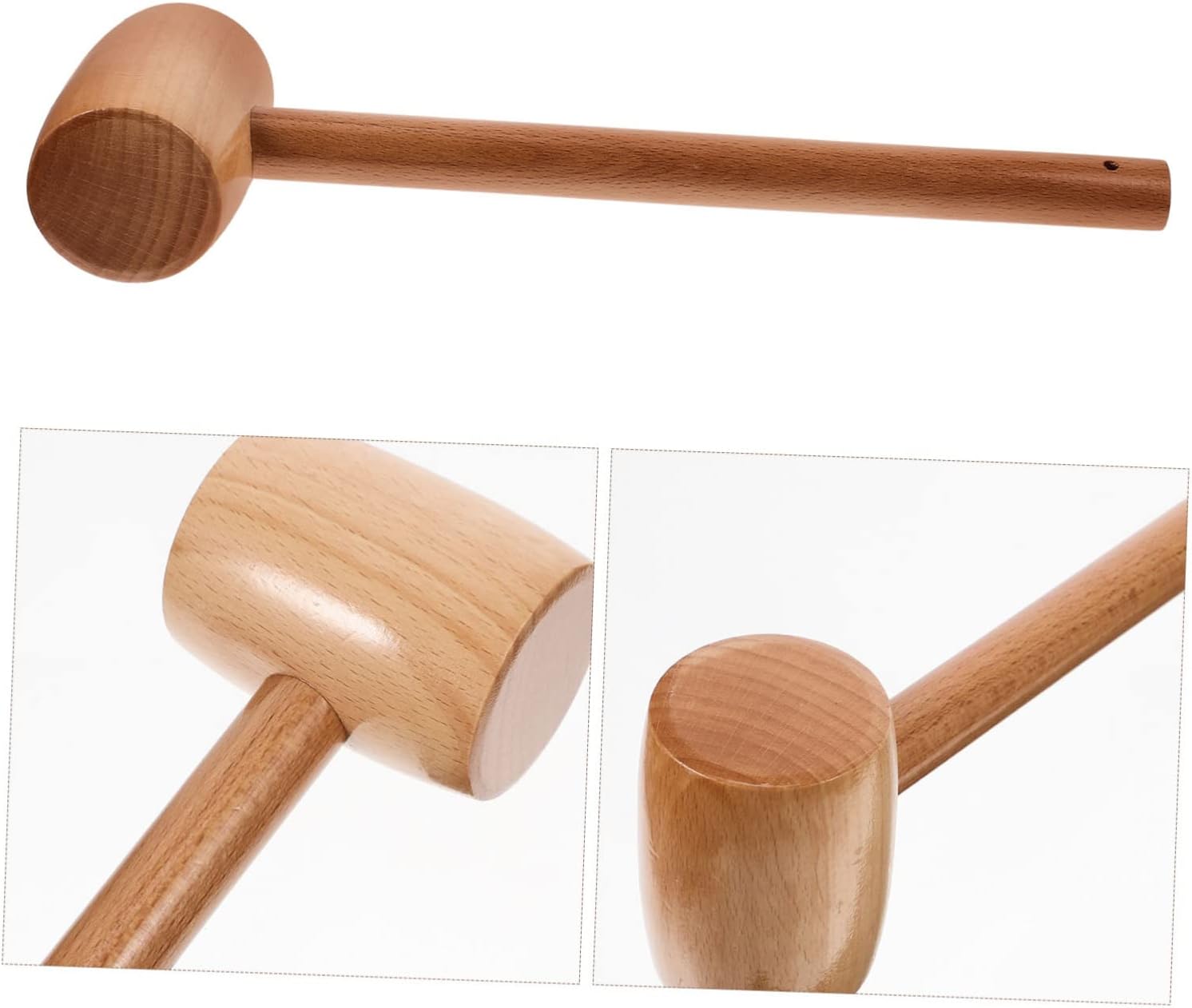 VICASKY Mini Wooden Hammer for Baby and Toddler Play