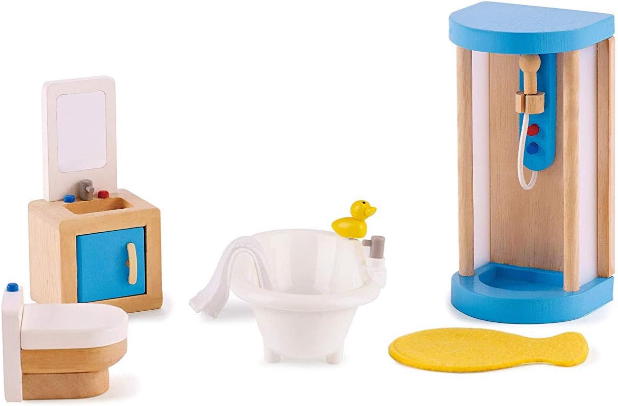 Hape Wooden Family Bathroom Set for Kids 1