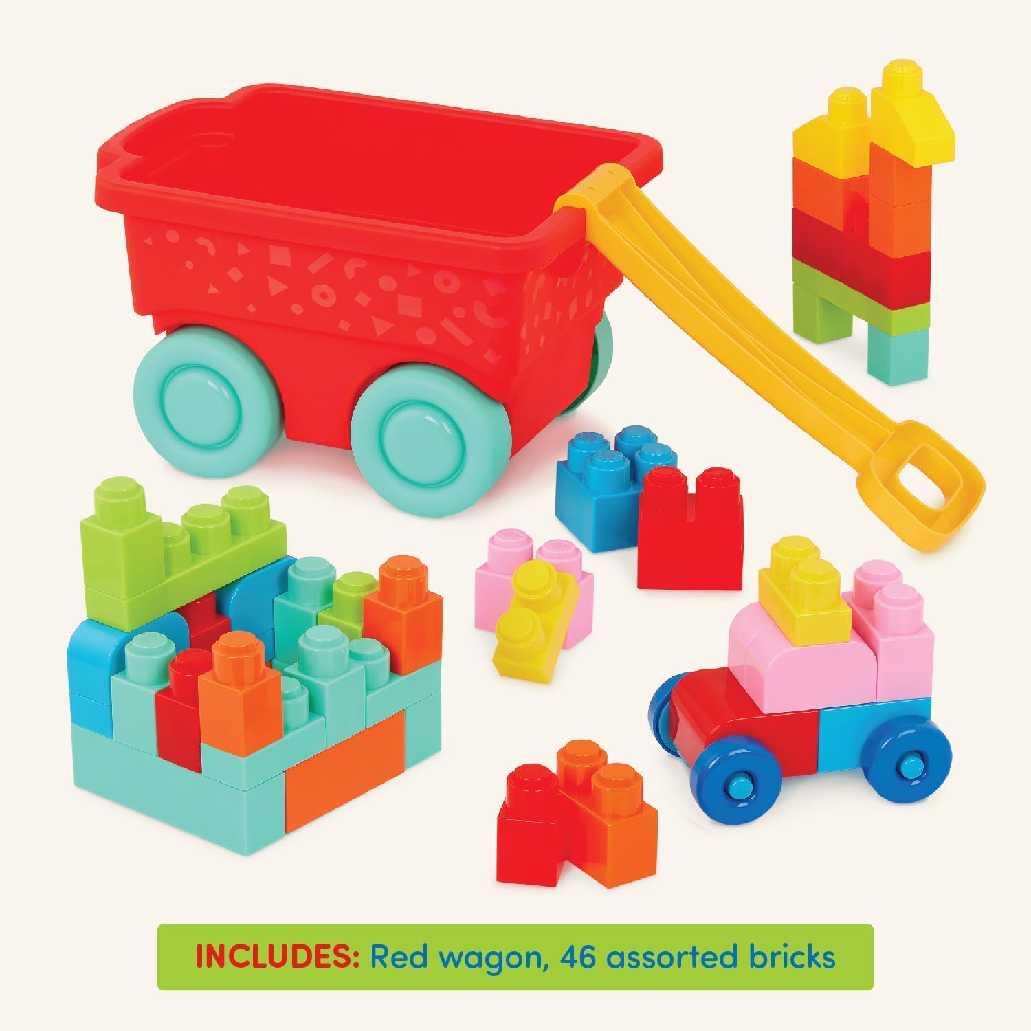 Battat Building Blocks 47Pc Brick Set for Toddlers
