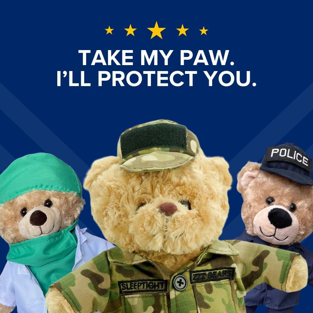 ZZZ Bears Airman Sleeptight Teddy Bear with Storybook