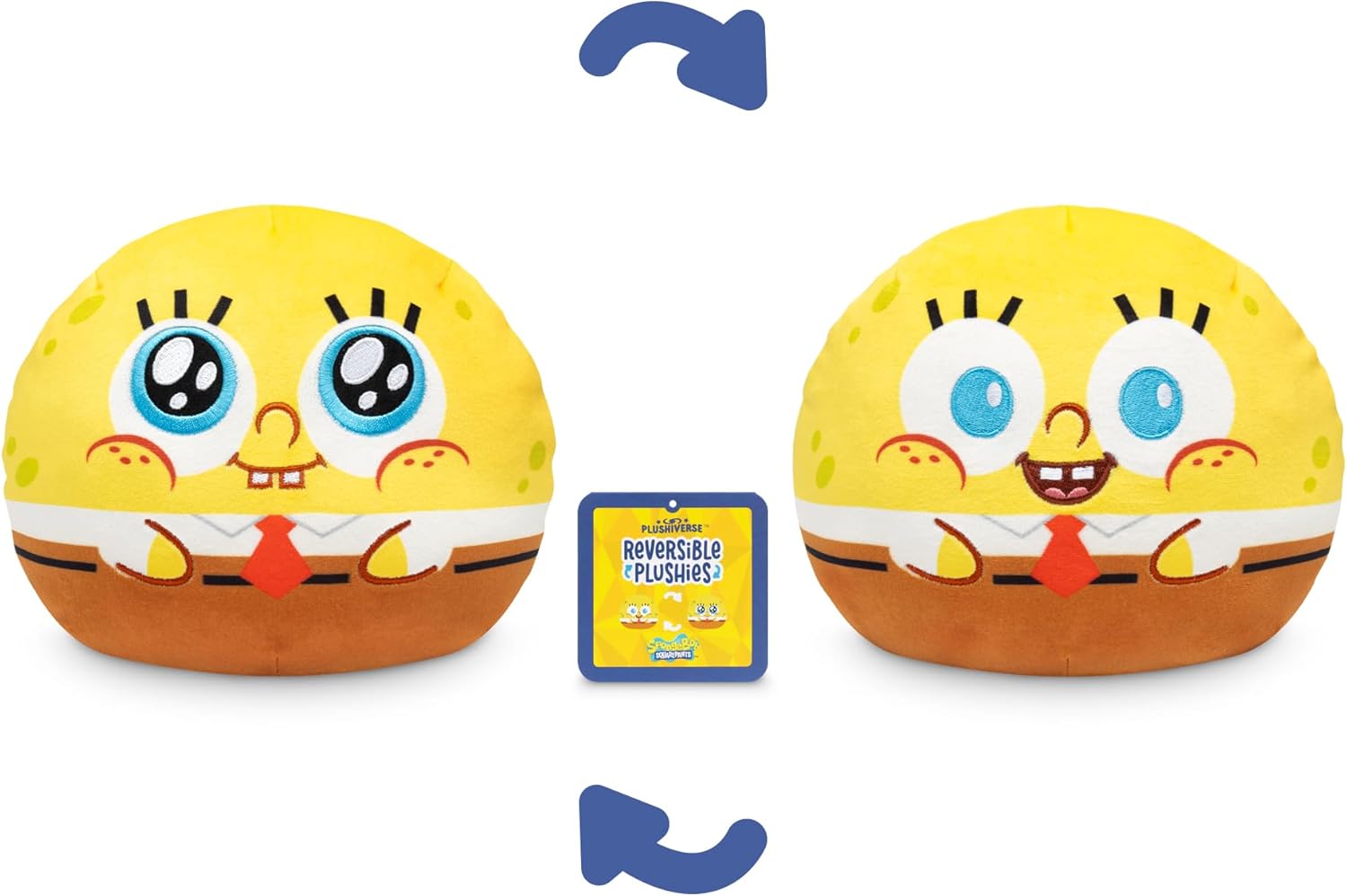 TeeTurtle Spongebob Squarepants Reversible Plushie 6 Inches