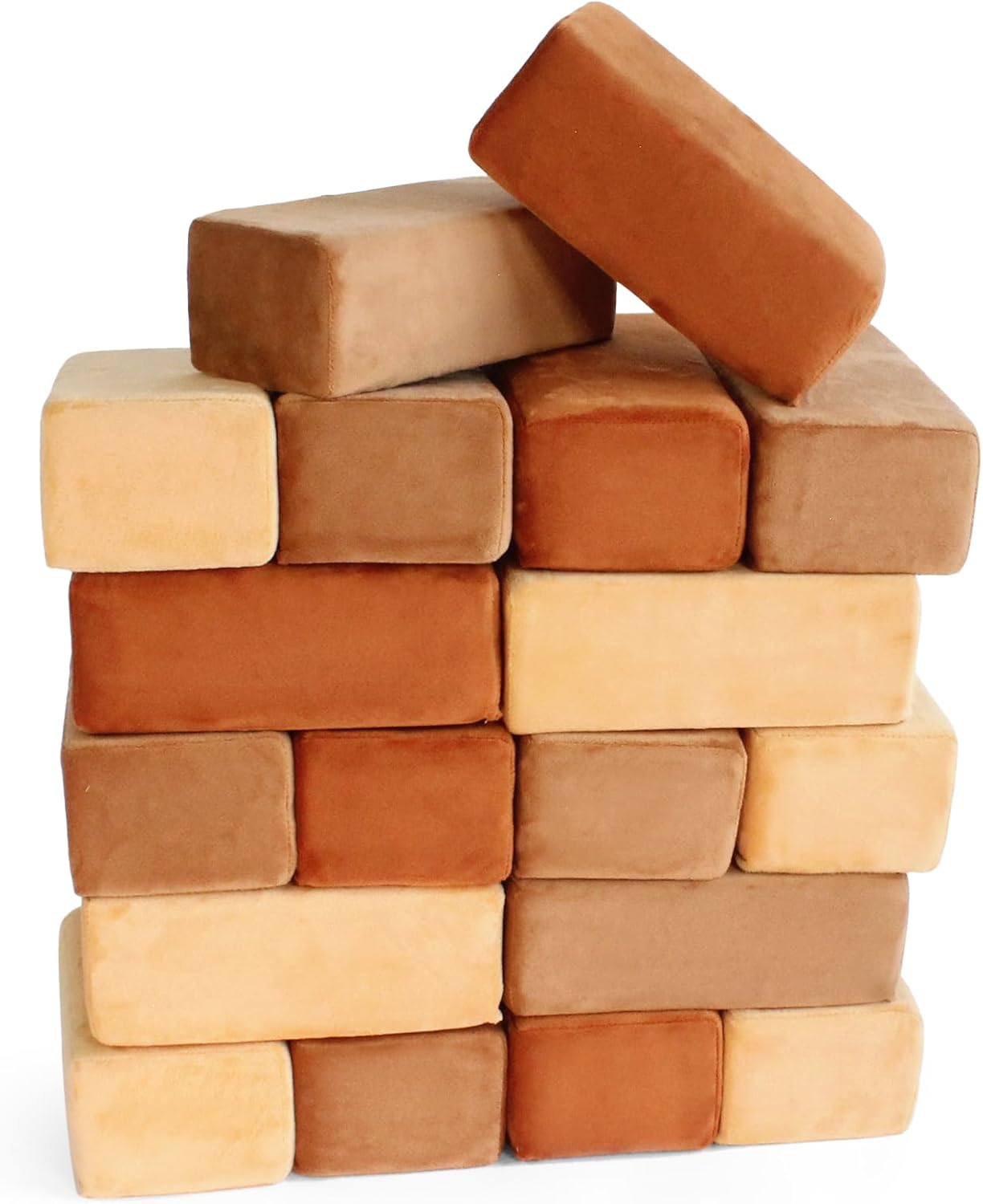 Plush Blocks Desert Set of 24 - Safe Foam Blocks for Kids