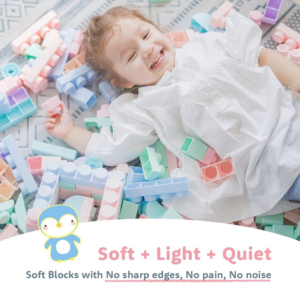 MOOMU Soft Stacking Blocks for Infants 6 Months and Up