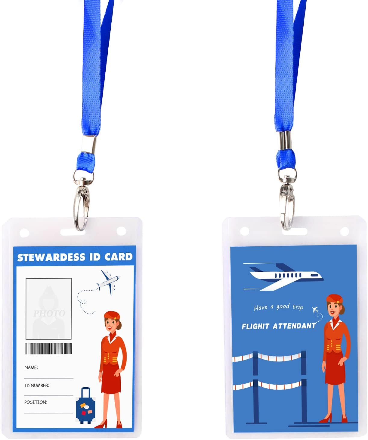 Keymall Kids Flight Attendant Costume Set for Girls