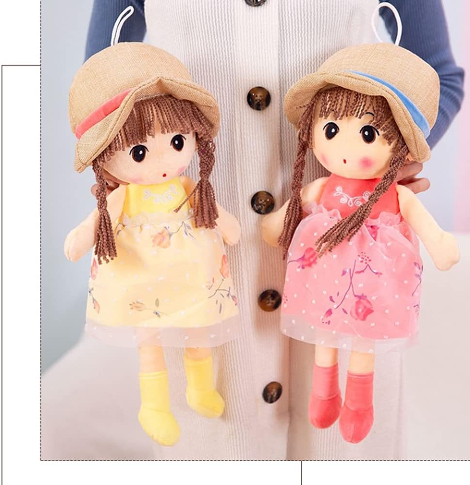 ikasus Plush Baby Doll Girl with Hat Skirt