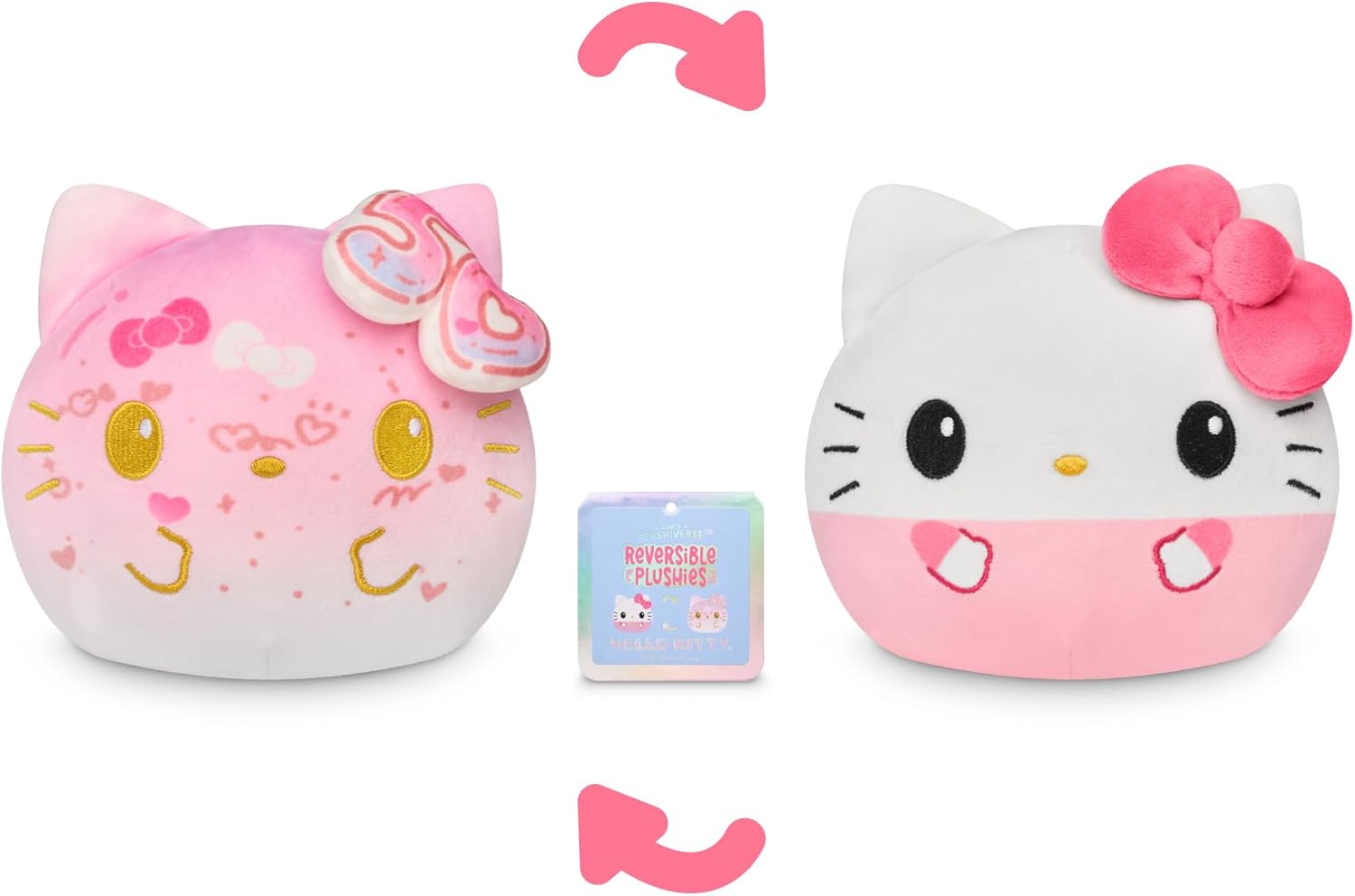 TeeTurtle Hello Kitty 50th Anniversary Reversible Plushie - Pink 1