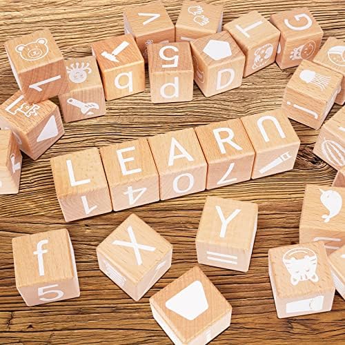 AXEARTE Alphabet Stacking Blocks for Toddlers 1