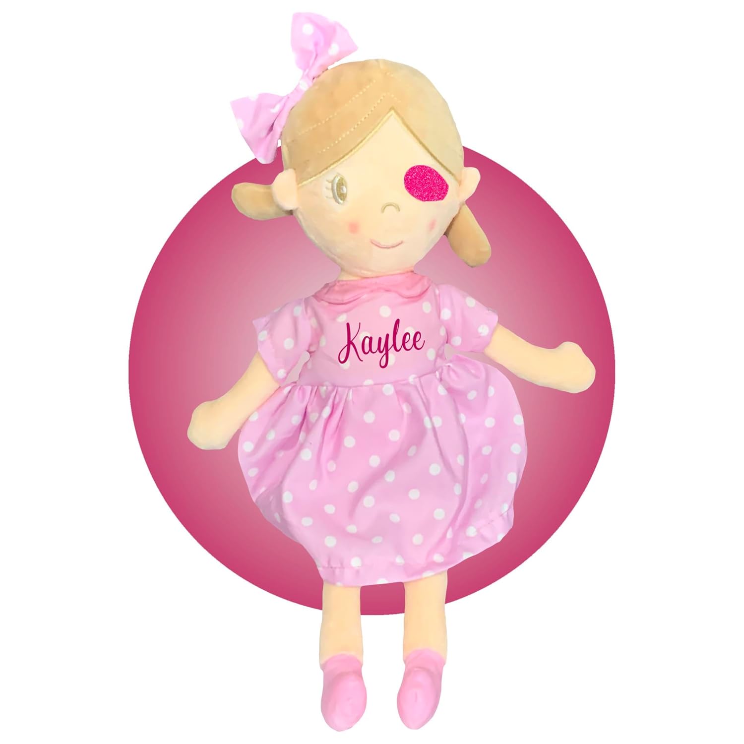 Kikilishop 14 Inch Eye Patch Doll for Kids
