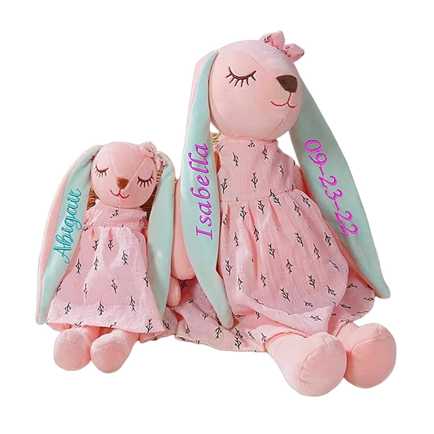 Personalized Easter Bunny with Name Handmade Custom Plush Toy
