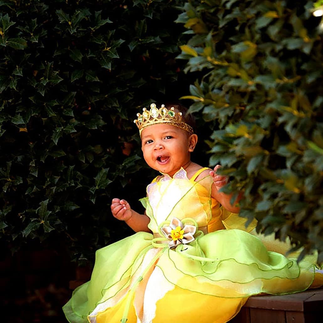Yosbabe Girls Princess Tiana Costume Accessories Set