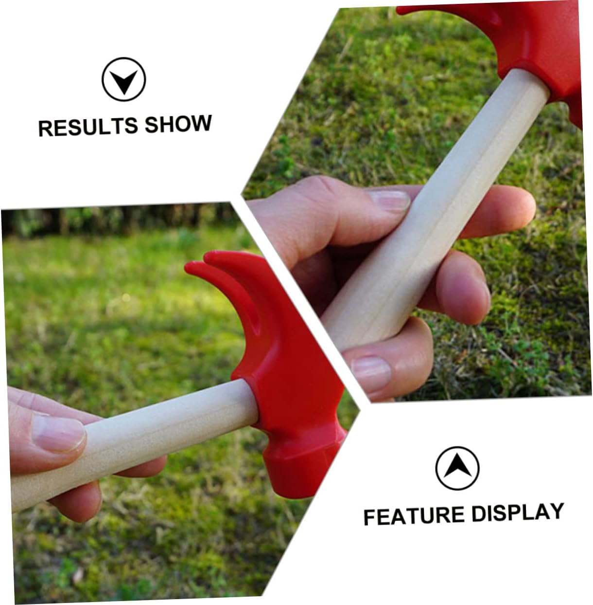 Toddmomy Wooden Hammer 3pcs DIY Plaything Set