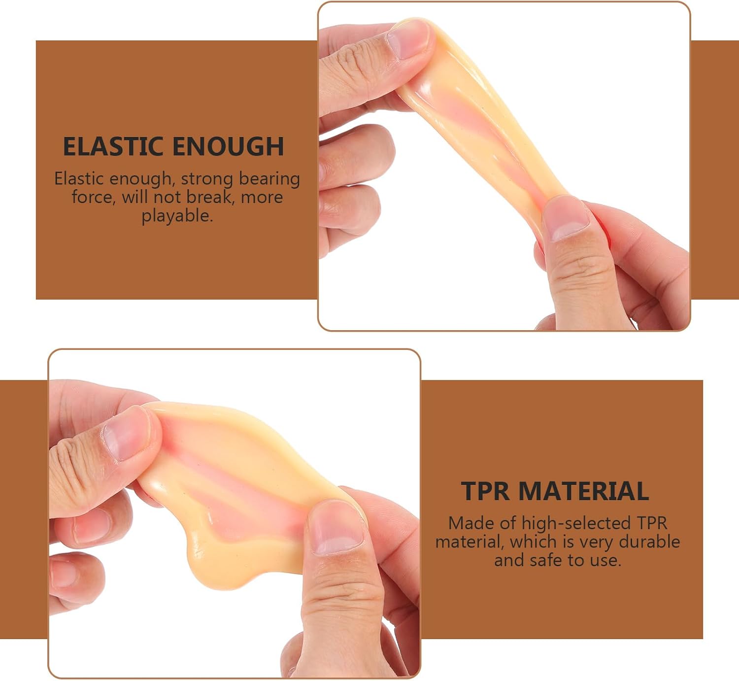 Toyvian 8 Pcs Jumbo Latex Fake Ears Prank Props