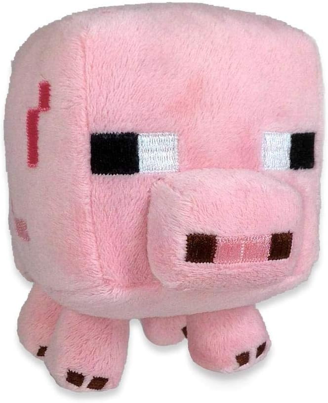 Minecraft Baby Pig Plush - 7 Inch Soft Stuffed Animal Toy