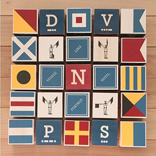 Uncle Goose Nautical Blocks Canvas Bag - USA Made