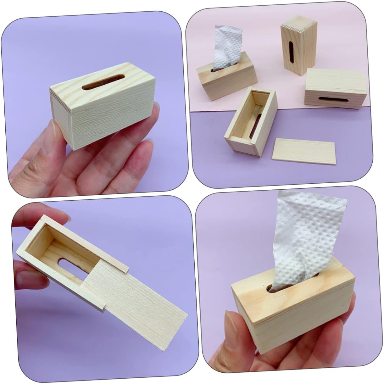 Miniature Tissue Box Toy Handmade Decor for Kids 1