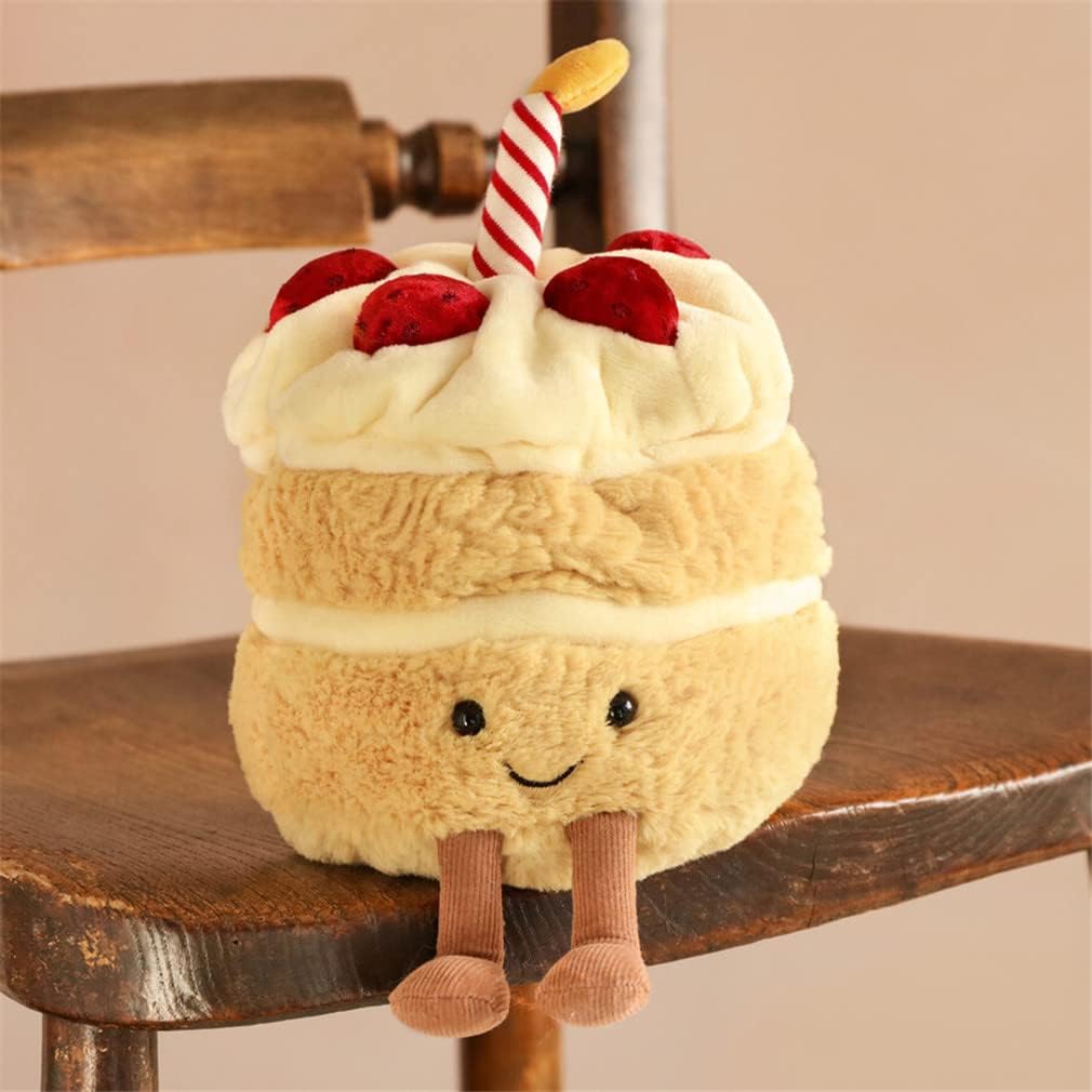 EASELR Weighted Plush Birthday Cake Pillow