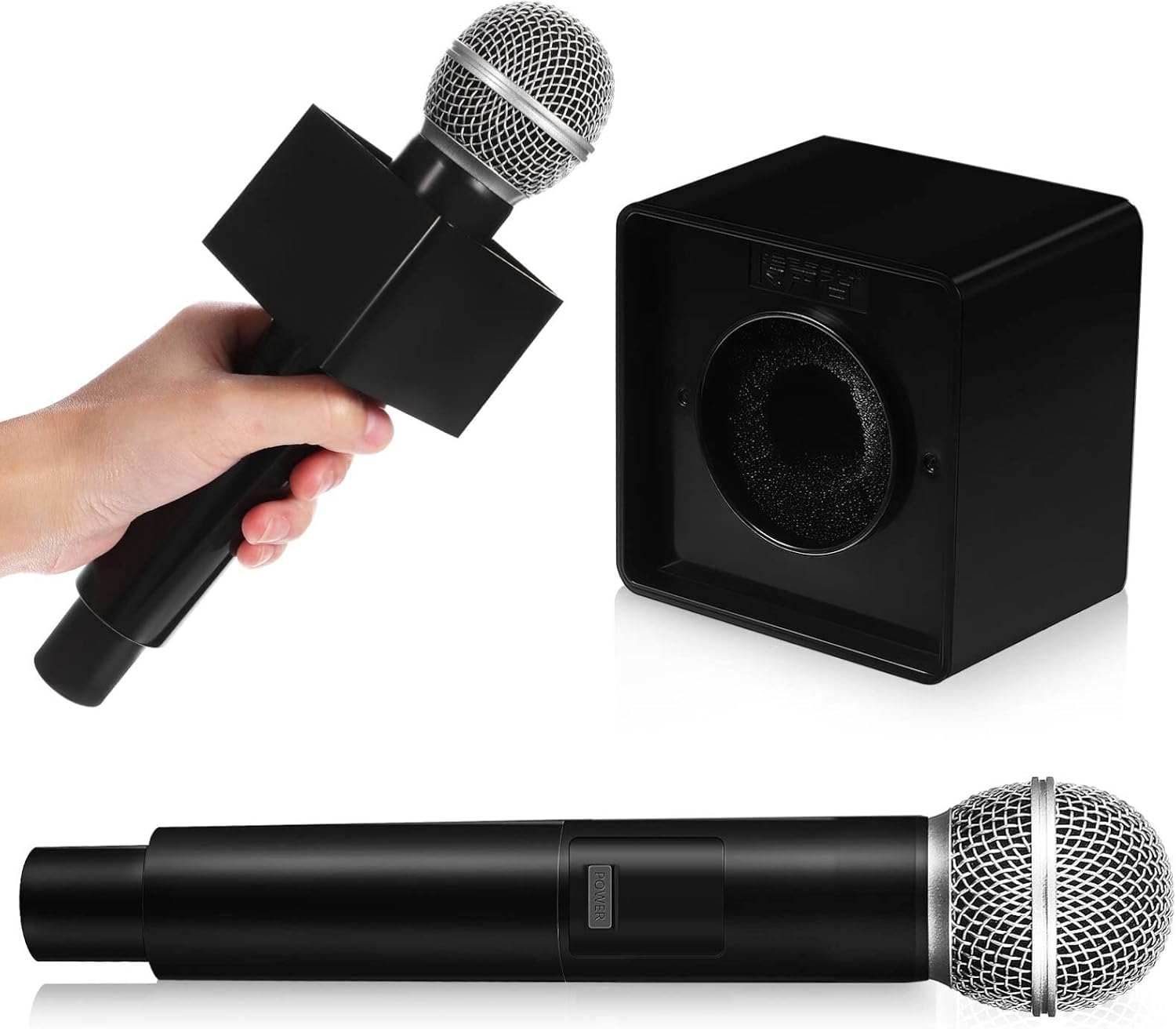 TOYANDONA Fake Microphone Prop Black