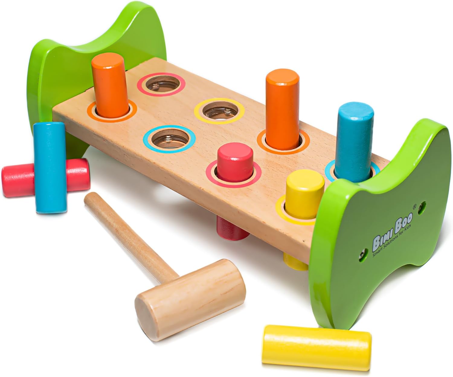 Bimi Boo Wooden Pounding Bench for Toddlers 1-3 1