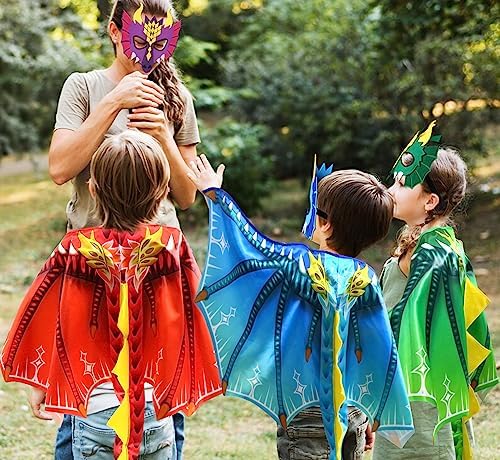 DQZ Dinosaur Wings Costume for Kids 4Yrs Birthday Party