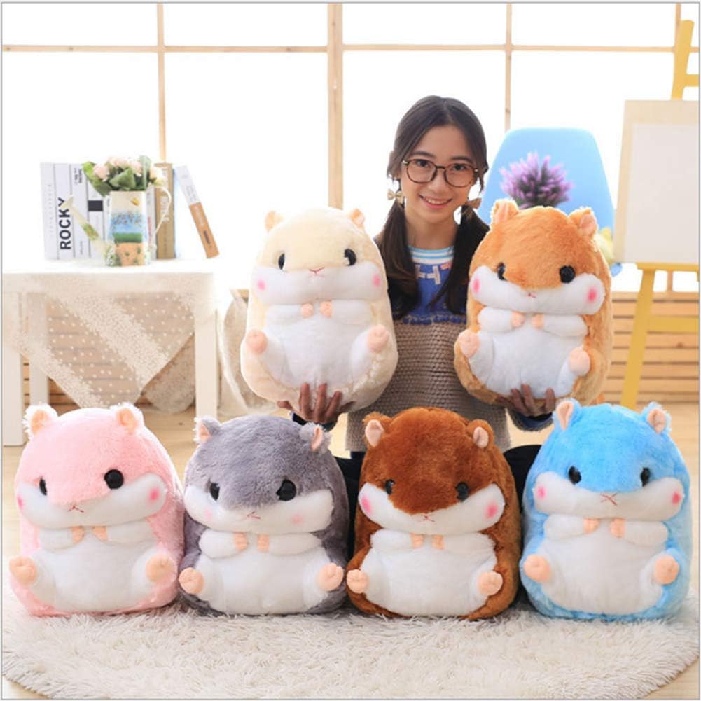 YunNasi Plush Hamster Pillow with Blanket 197 Inches Grey